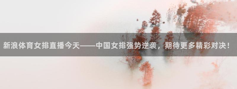 新浪体育女排直播今天——中国女排强势逆袭，期待更多精彩对决！