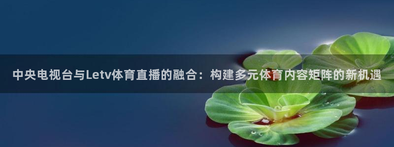 中央电视台与Letv体育直播的融合：构建多元体育内容矩阵的新机遇