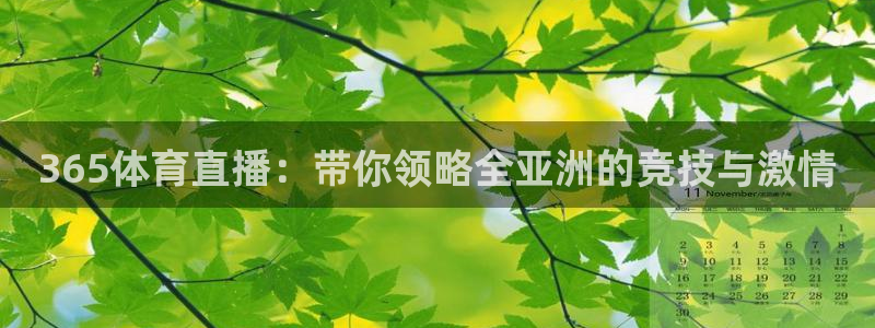 365体育直播：带你领略全亚洲的竞技与激情